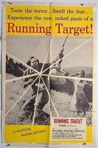 Póster original de la primera película Running Target 1956 Doris Dowling Arthur Franz - Imagen 1 de 1