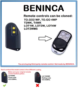 BENINCA LOTWMS Duplicatore Telecomando 4 Canali 433,92MHz. - Foto 1 di 6