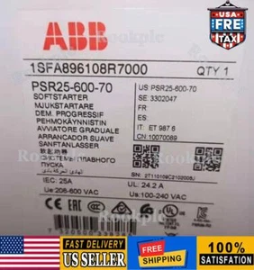 1pc ABB PSR25-600-70 Soft Starter 25A Free Shipping US Stock New Sealed Factory - Picture 1 of 5