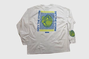 Neff x Fortnite Mens Defy The Storm Grenade White Long Sleeve Shirt NWT 2XL - Picture 1 of 5