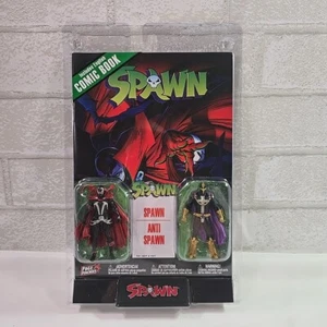 SPAWN & ANTI-SPAWN McFarlane Toys 3" Action Figure 2 Pack Comic Book NEW SEALED - Picture 1 of 5