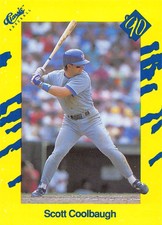 Scott Coolbaugh 1990 Classic Yellow T24  Texas Rangers  Baseball Card