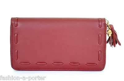 ALEXANDER McQUEEN SKULL CHARM LACED LEATHER WALLET PURSE BNWT BOX PERFECT GIFT - Image 1 of 4