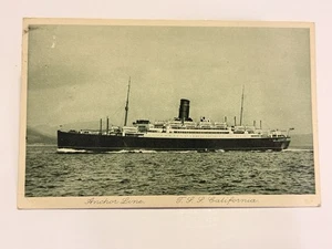 Vintage Postkarte T.S.S. California Anchor Line Schiff Ostern Bermuda Kreuzfahrt - Bild 1 von 10
