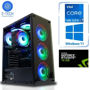 Gaming PC Bundle Intel i7 14700KF 64GB DDR5 4TB M.2 16GB RTX 5070 Ti Windows 11 - Picture 1 of 20
