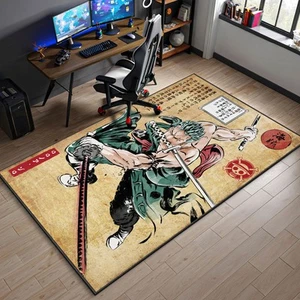 Alfombra Zoro Una Pieza Samurai Anime Arte Japonés Estilo Sala de Jugadores Alfombra Otaku - Imagen 1 de 5