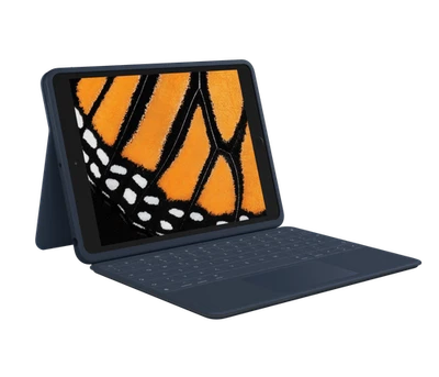 Logitech Rugged Combo 3 Touch - Tastatur-Schutzcase mit Trackpad für iPad (7., 8 - Bild 1 von 4