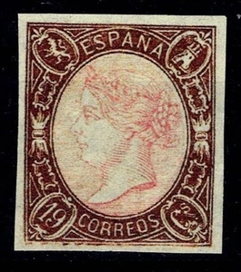 Edifil 71 nuevo * mng 1865 Isabel II sello de España Spain Lujo - Imagen 1 de 2