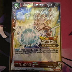 DBS Double Shot Super Saiyan 2 Vegeta BT2-010 Foil Judge Promo - Level 2 NM - Bild 1 von 2