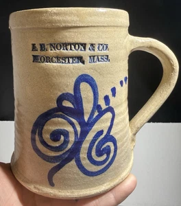 Taza de gres cerámica Sampson FB Norton Worcester Ma 1990 Westminster MA DE COLECCIÓN - Imagen 1 de 13