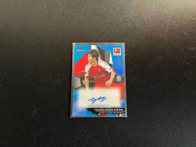 2020-21 Topps Finest Bundesliga Autograph Blue #BCA-CK Chang-hoon Kwon 26/65 - Image 1 of 2