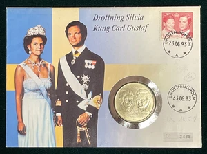 Numismatisches und philatelistisches Dokument, 50 Kronen 1976 und 1 Gedenkmarke - Bild 1 von 4