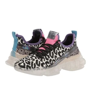 Steve Madden JMAXIMA Leopard Multi Kids Sneakers, Size 3 New Without Box - Picture 1 of 11