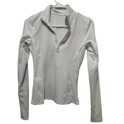 Pullover rápido Alo Yoga Alosoft 1/2 cremallera blanco talla XS manga larga Foto 1 de 4