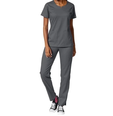 Conjunto Médico WonderWink Para Mujer Calce Moderno - Top Gris Claro 6319+Pantalones 5519 XS Foto 1 de 4
