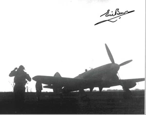 Eric "Winkle" Brown CBE, DSC,WW2 PILOT genuine signed autograph 10x8 COA 38292 - Picture 1 of 1