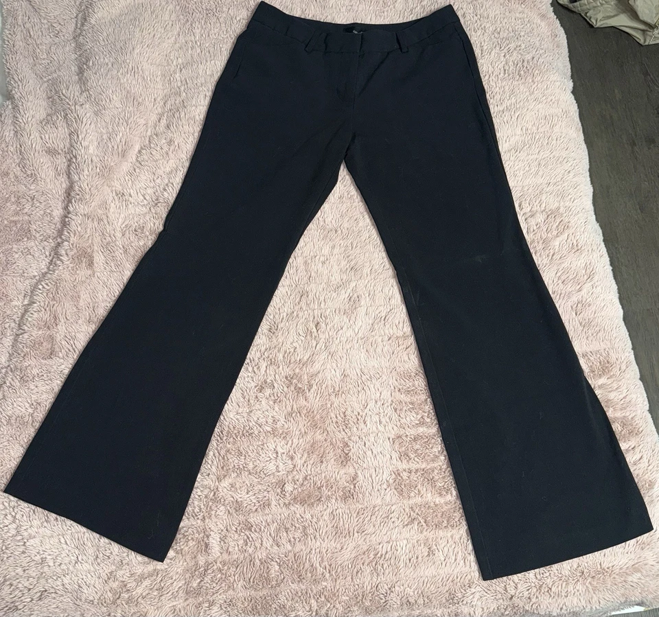 Pantalones de vestir negros Starcity - Talla S - Corte bota/acampanado, pantalones de trabajo elásticos Foto 1 de 4