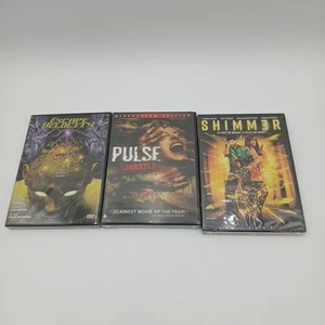 Lot Of 3 Dvd Horror Sci-fi Thriller Movies - Shimmer, Pulse, & Escape Velocity - Picture 1 of 2