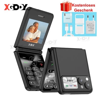 2025 Klapp Handy 2,4" Smartphone Ohne Vertrag Dual SIM Seniorehandy Komfortable - Bild 1 von 4