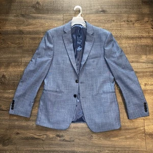 Van Heusen Sport Coat Blue Blazer Men’s Size M 40R Slim Fit Work Office - Picture 1 of 14