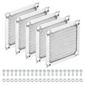 60mm Fan Filter Grills, 5 Pack Stainless Steel Mesh Dustproof Case Cover - Afbeelding 1 van 5