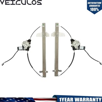 For 2004-2015 Nissan Titan Armada Rear LH RH Set w/ Motor Power Window Regulator - Image 1 of 4
