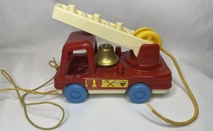 Vintage 1975 Matchbox Live ‘n Learn LL1800 Fire Truck Toy – Preschool Pull Toy - Picture 1 of 7