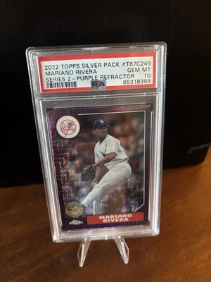 Topps Silver Pack Mariano Rivera Purple Mojo 2022/75 PSA 10!! Foto 1 de 3