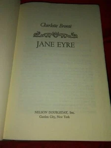 Jane Eyre:Charlotte Bronte-Classic Novel/Fic & Lit Nelson-Doubleday HC Ex-Libr - Picture 1 of 6