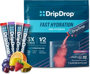 Hydration Packets - Juicy Variety Pack - Single Serve Electrolytes Powder Drink - Picture 1 of 12