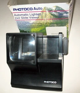Photoco Auto Automatic Lighted 2x2 Slide Viewer 35mm 126 Cartridge Super Slides - Picture 1 of 7