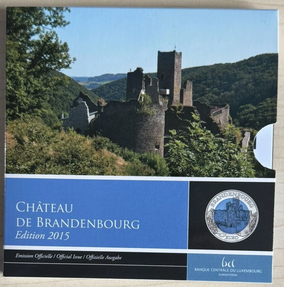 5 Euro Blister PP Luxemburg 2015, Burg Brandenbourg, Nr.7 - Bild 1 von 4