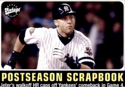 2002 Upper Deck Vintage #297 Derek Jeter Postseason Scrapbook - Image 1 of 2