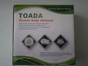 INFRARED BODY DETECTION SWITCH TOADA K616 - Picture 1 of 3
