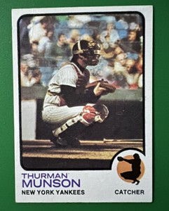 1973 Topps Baseball card # 142 Thurman Munson New York Yankees