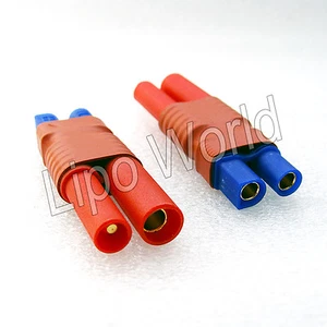 4mm HXT Stecker auf EC3 Buchse Hochvoltstecker Adapter Lade Kabel LiPo Akku - Picture 1 of 1