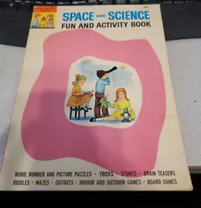 Vintage 1964 Treasure Books Space & Science Fun & Activity Book - Picture 1 of 3