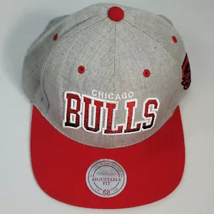 Chicago Bulls Vintage Snapback Hat Mitchell & Ness NBA Hardwood Classics Fits - Picture 1 of 11