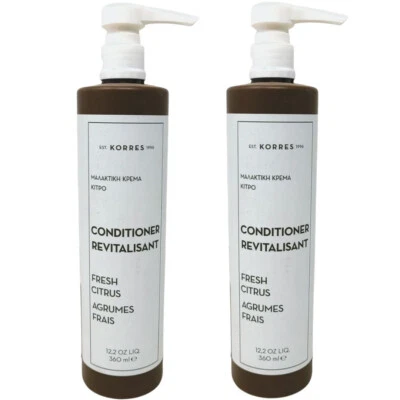 Acondicionador Korres Fresh Citrus 360 ml 12,2 oz (lote de 2) hecho en Grecia Foto 1 de 4