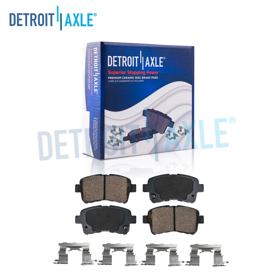 Pastillas de freno delanteras premium de cerámica + herrajes para 2002 2003 2004 2005 Suzuki Aerio Foto 1 de 4