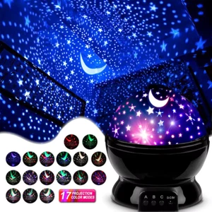 Star Night Light Projector Lamp Star Moon kid bedroom decor - Picture 1 of 7