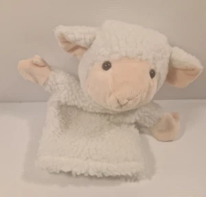 Marioneta de mano de cordero oveja 25 cm suave peluche animal - Imagen 1 de 7