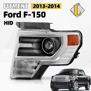 For 2013-2014 Ford F150 HID/Xenon Chrome Projector Headlight Left Driver Side - Picture 1 of 3