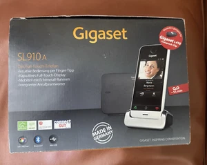 Gigaset SL910A Schnurlose Telefon, Bluetooth, Anrufbeantworter, Piano Black, OVP - Zdjęcie 1 z 17