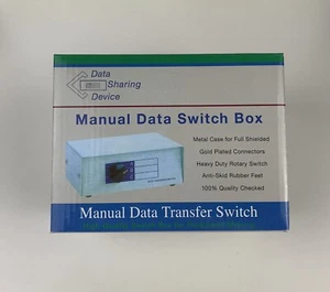 Data Sharing Device DW-HD15AB VGA Manual Transfer Switch Box DE-15 - Picture 1 of 5