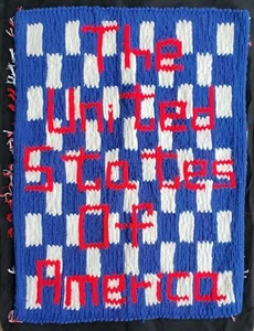 DE COLECCIÓN TEXTIL AMERICANO TEJIDO ARTE POPULAR AMERICANO EX IL GOBERNADOR BIG JIM THOMPSON - Imagen 1 de 5