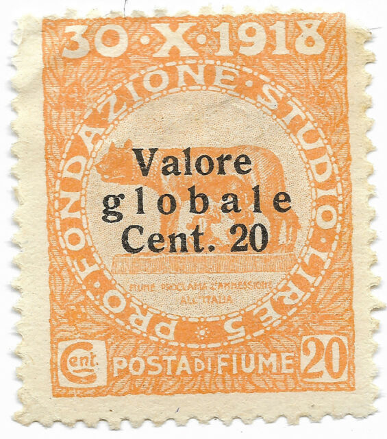 Fiume, 1920 - Sas 102 - Livraison 0€ dès 5 lots groupés