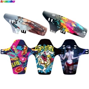 9 Colors Mountain Bike Fenders Matte black Mud Guard Wing Front Rear Mudguard  - Picture 1 of 21