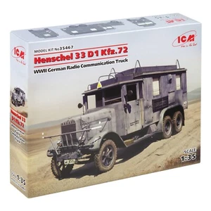 ICM 35467 Scale 1:35 Henschel 33 D1 Kfz.72 WWII German radio communication truck - Picture 1 of 24