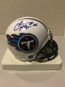Chris Hope Signed Tennessee Titians Mini Helmet PSA/DNA - Picture 1 of 4